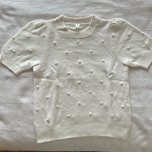 Anthropologie short sleeve sweater, size small.